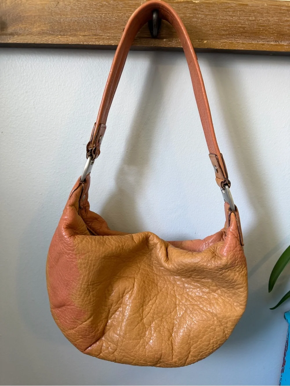 Michael Kors Ranger Hobo Bag Burnt Cognac Leather Cargo Shoulder Purse